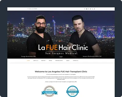 lafue-hair-clinic-website-screenshot