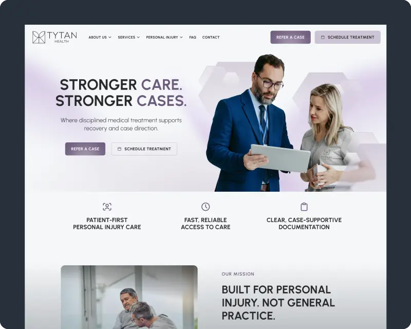 tytan-health-website-screenshot